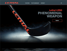 Tablet Screenshot of lethalhockey.com